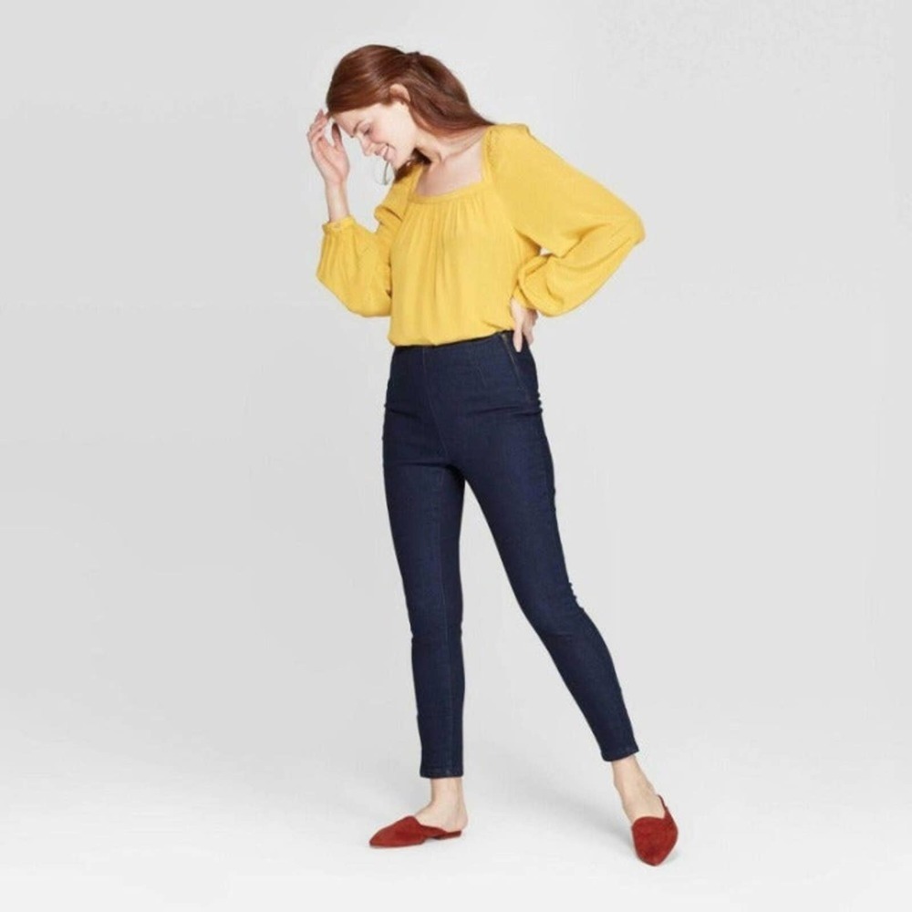 A New Day Mustard Yellow Blouse